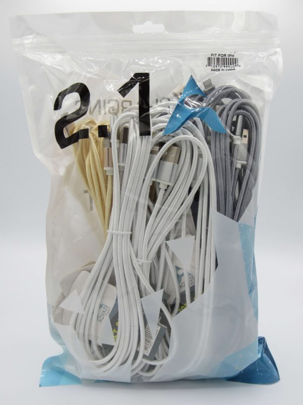 AQZI9  AqvazeX  -Bag of 12 pcs 10 ft Charge Sync Cable For iphone For Sale