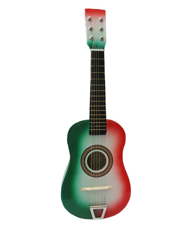 202-MFG 23 inch Acoustic Guitar - Red-White-Green Online Sale