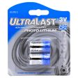 ULCR22 Ultralast 3 Volt CR2  2 Pack Blister Card Sale