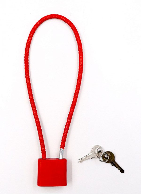 15 inch Cable Gun Lock - Firearm Handgun or Rifle - Red Hot on Sale