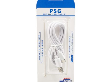 V8-1M PSG Micro USB 3 foot Auto or Home Charge and Sync Cable Online now