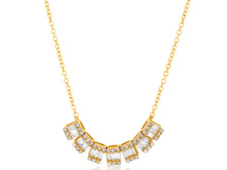 14ct Yellow Gold 1 2 Carat Diamond Adjustable 38 to 43cm Chain Sale