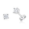 Sterling Silver Cubic Zirconia 4mm Claw Stud Earrings Supply