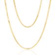 9ct Yellow Solid Gold 80 Gauge Curb 45cm Chain Hot on Sale