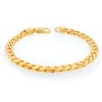 9ct Yellow Gold 250 Gauge Curb 21.6cm Bracelet For Sale