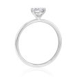 18ct White Gold Solitaire Ring with 0.50 Carat GI SI Certified Diamond Cheap