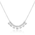 14ct White Gold 1 2 Carat Diamond Adjustable 38 to 43cm Chain For Sale