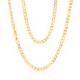 9ct Yellow Solid Gold 150 Gauge Curb 55cm Chain For Cheap