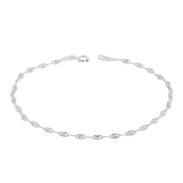 Sterling Silver 19cm Fancy Dicut Twist Bracelet Online Hot Sale