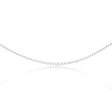 14ct White Gold 5 Carat Diamond Necklace with 139 Brilliant Diamonds 43cm For Sale