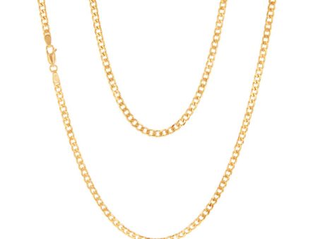 9ct Yellow Solid Gold 100 Gauge Curb 56cm Chain Cheap