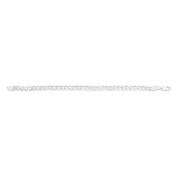 Sterling Silver Heavy 200 Gauge 23cm Curb Bracelet Discount