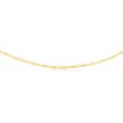 9ct Yellow Gold Silverfilled 1:3 Curb+Anch 80 Gauge 50cm Chain Fashion