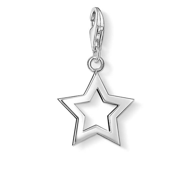 Sterling Silver Thomas Sabo Charm Club Open Star Online now