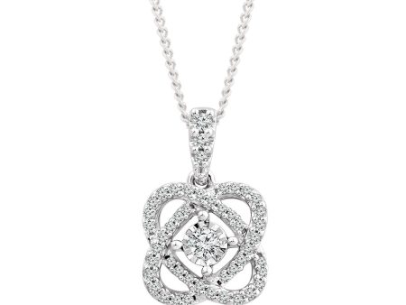 10ct White Gold 1 5 Carat Diamond Pendant For Cheap