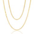 9ct Yellow Solid Gold 100 Gauge Curb 51cm Chain on Sale