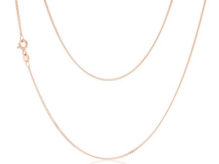 9ct Rose Solid Gold 31 Gauge Curb 41cm Chain Online