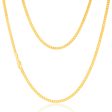 9ct Yellow Gold Silverfilled 80Gauge 45cm Chain Fashion