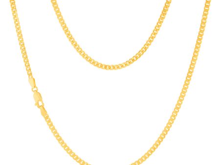 9ct Yellow Gold Silverfilled 80Gauge 45cm Chain Fashion