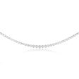 14ct White Gold 10 Carat Diamond Necklace with 111 Brilliant Diamonds 43cm length on Sale