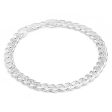 Sterling Silver Heavy 200 Gauge 23cm Curb Bracelet Discount