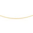 9ct Yellow Solid Gold 80 Gauge Curb 45cm Chain Hot on Sale