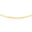 9ct Yellow Solid Gold 150 Gauge Curb 55cm Chain For Cheap