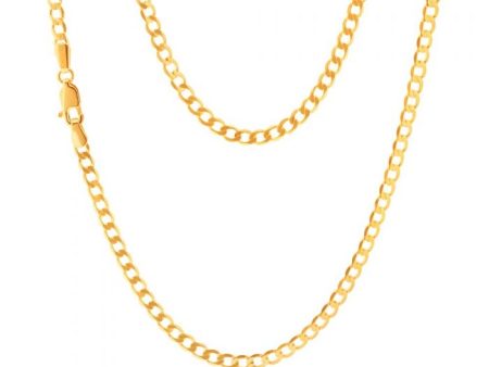 9ct Yellow Gold 45cm Curb Chain For Discount