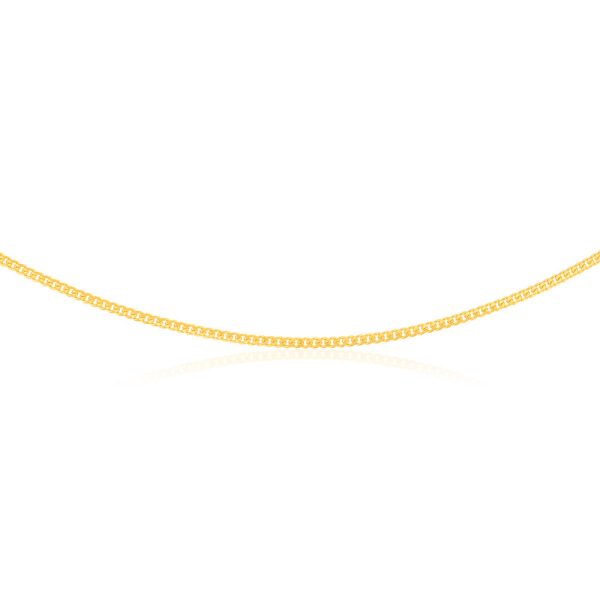 9ct Yellow Gold Silverfilled 80Gauge 45cm Chain Fashion