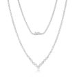 10ct White Gold 3 Carat Diamond On 45cm Chain Online