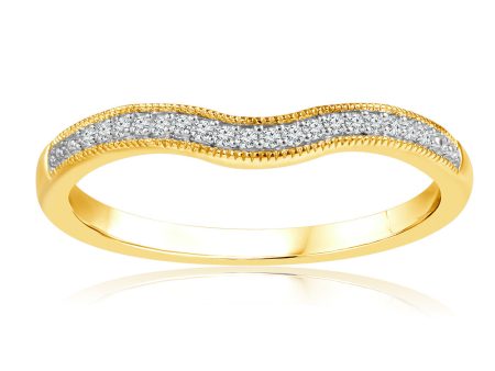 10ct Yellow Gold 0.05 Carat Diamond Claw Ring Online Sale