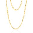 9ct Yellow Gold Silverfilled 1:3 Curb+Anch 80 Gauge 50cm Chain Fashion