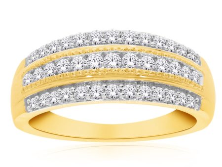 10ct Yellow Gold 1 2 Carat Diamond Ring For Cheap