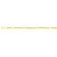 9ct Yellow Gold Silverfilled Fancy 27cm Anklet For Sale