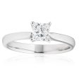 18ct White Gold  Leona  Solitaire Ring With 0.7 Carat Certified Diamond Online Sale