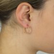 9ct Rose Gold Silver Filled Hoop Earrings For Discount