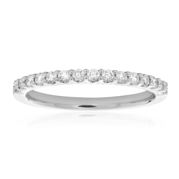 18ct White Gold Eternity Ring with 1 4 Carat of Diamonds Fashion