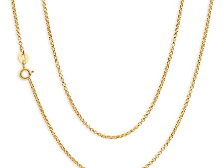 9ct Charming Yellow Gold Silver Filled Belcher Chain Online