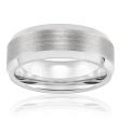 Tungsten Grey Centre Gents Ring on Sale