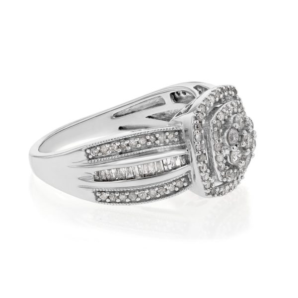 10ct White Gold 3 4 Carat Diamond Ring Sale