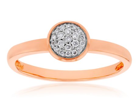 10ct Rose Gold 1 10 Carat Diamond Ring Supply