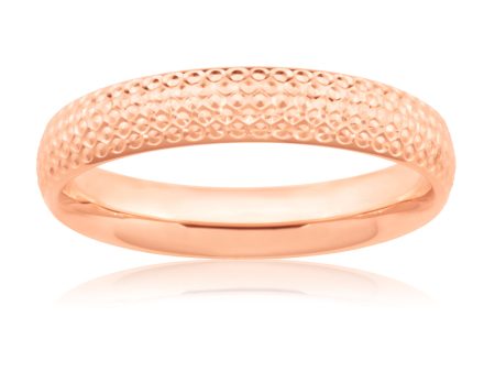 9ct Rose Gold Dicut Ring Fashion