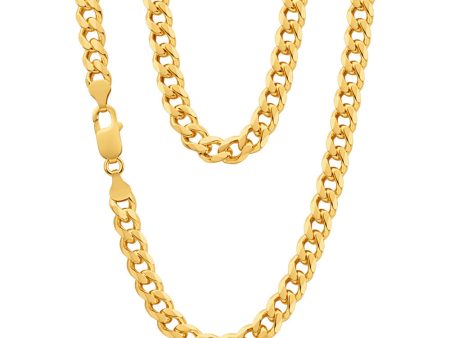 9ct Yellow Solid Gold  Theo  Curb Chain Hot on Sale