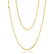 9ct Yellow Solid Gold 55cm 70 Gauge Curb Chain For Sale