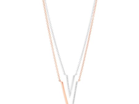 9ct Rose Gold Diamond Pendant With Chain Online Hot Sale