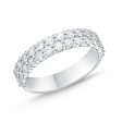 Memoire 18ct White Gold 1 Carat Diamond Paramount Half Round Eternity Ring 4.5mm Hot on Sale