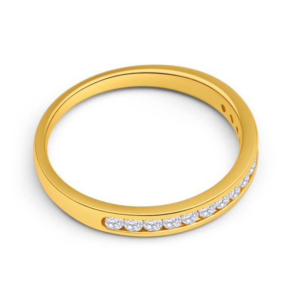 18ct Yellow Gold Ring With 0.25 Carats Of Brilliant Cut Diamonds Online