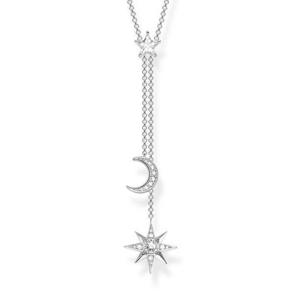 Sterling Silver Thomas Sabo Magic Star and Moon Necklace Discount