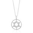 14ct White Gold Diamond Star of David Pendant With 72 Diamonds Sale