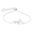 Sterling Silver Unicorn 22cm Slider Bracelet Cheap